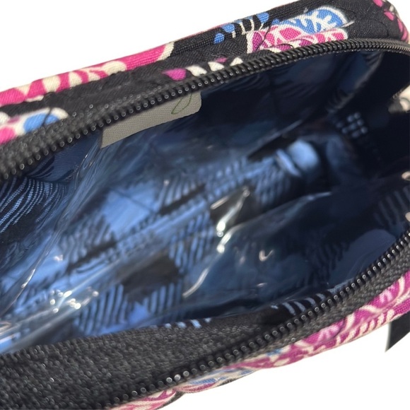 Vera Bradley Triple Zip Hipster & Small Lined Cosmetic Pouch Set Alpine Floral - Picture 12 of 16